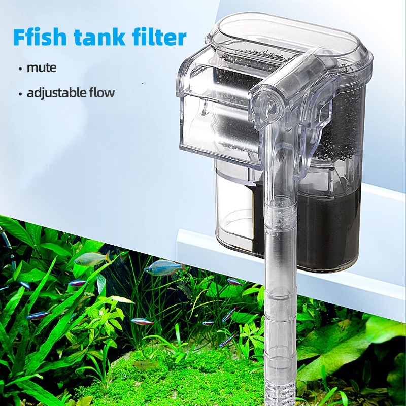 Planted Aquarium Cleaning - 水槽用小型吊り下げ式USBフィルター 2.5W 250H/L 30cm以下の水槽に最適 新型水槽清掃機器