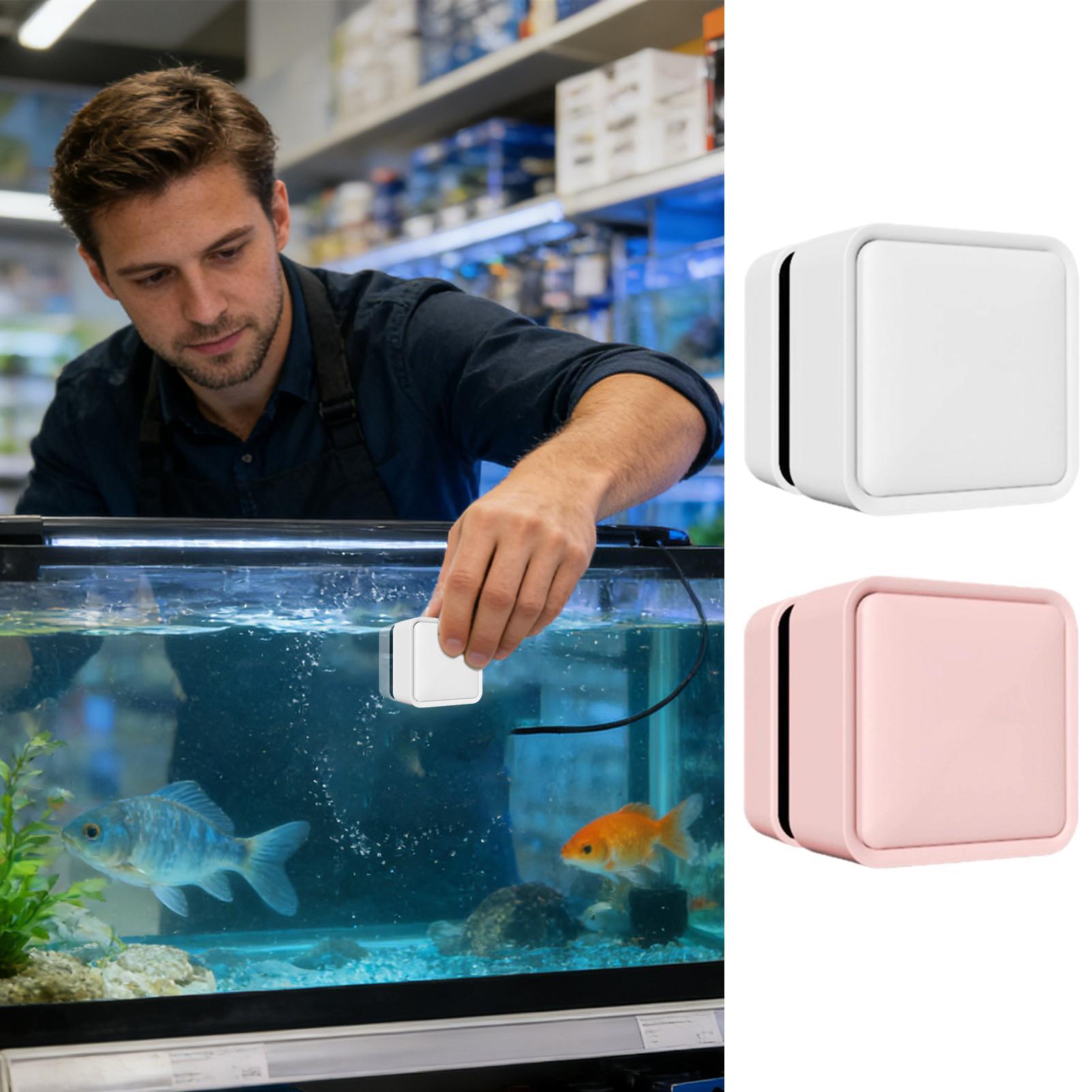 Planted Aquarium Cleaning - 磁気式水槽クリーナー 両面スクラバー ガラス・アクリル水槽用 藻類除去 スクラッチャー 浮遊式