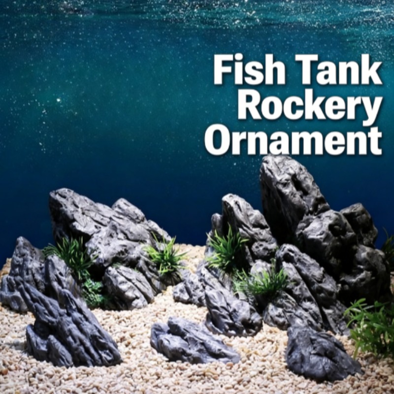 Aquarium Planted Background - 水槽装飾シミュレーション石造りの景石風景水生植物飾り小型水槽装飾アクセサリーアクアスケーピングセットアップ