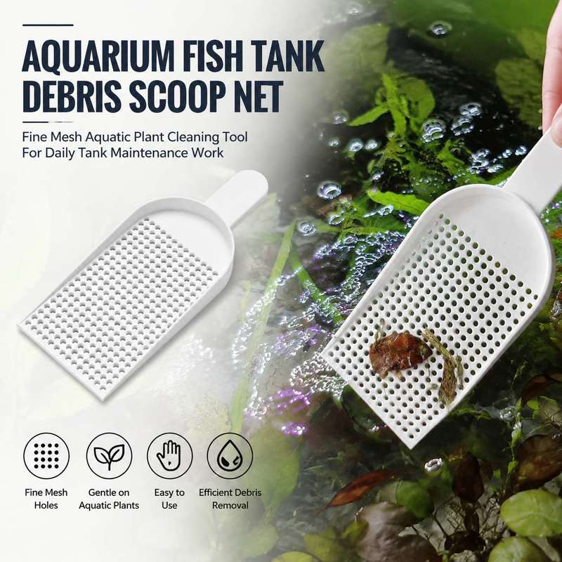 Planted Aquarium Maintenance - 水槽用ゴミ取りネット、細かい網目、水草清掃ツール、毎日の水槽メンテナンス作業用