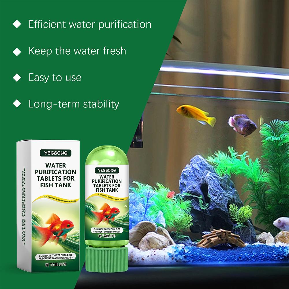 Planted Aquarium Cleaning - 水質浄化タブレット 魚水槽 水槽用 藻類除去剤 澄化剤 消臭剤