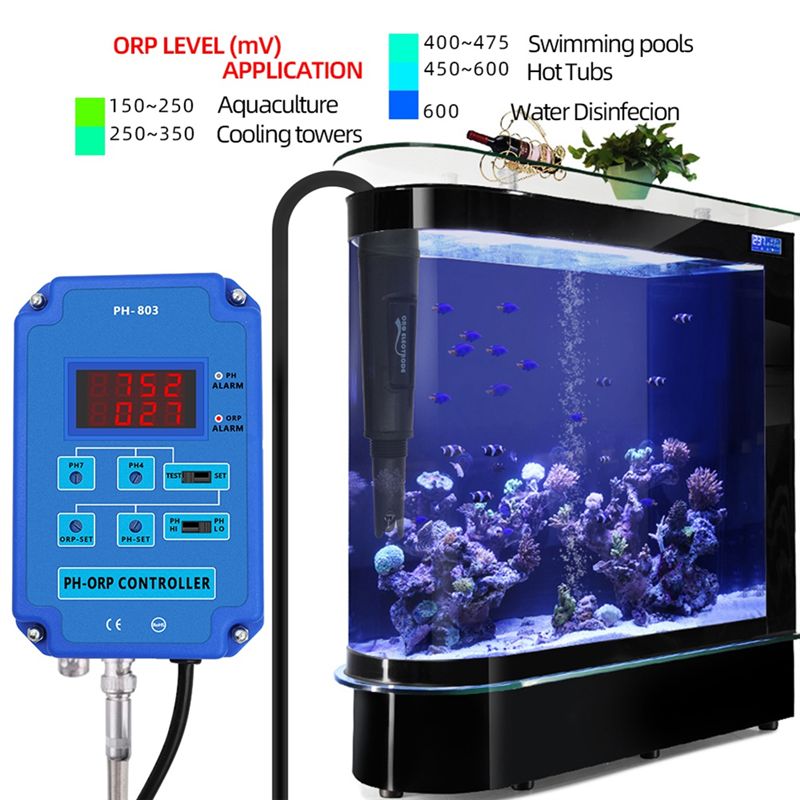Planted Aquarium Ph - A14M デジタル2&1 PH ORPモニター レドックスコントローラー 出力パワーリレー付き