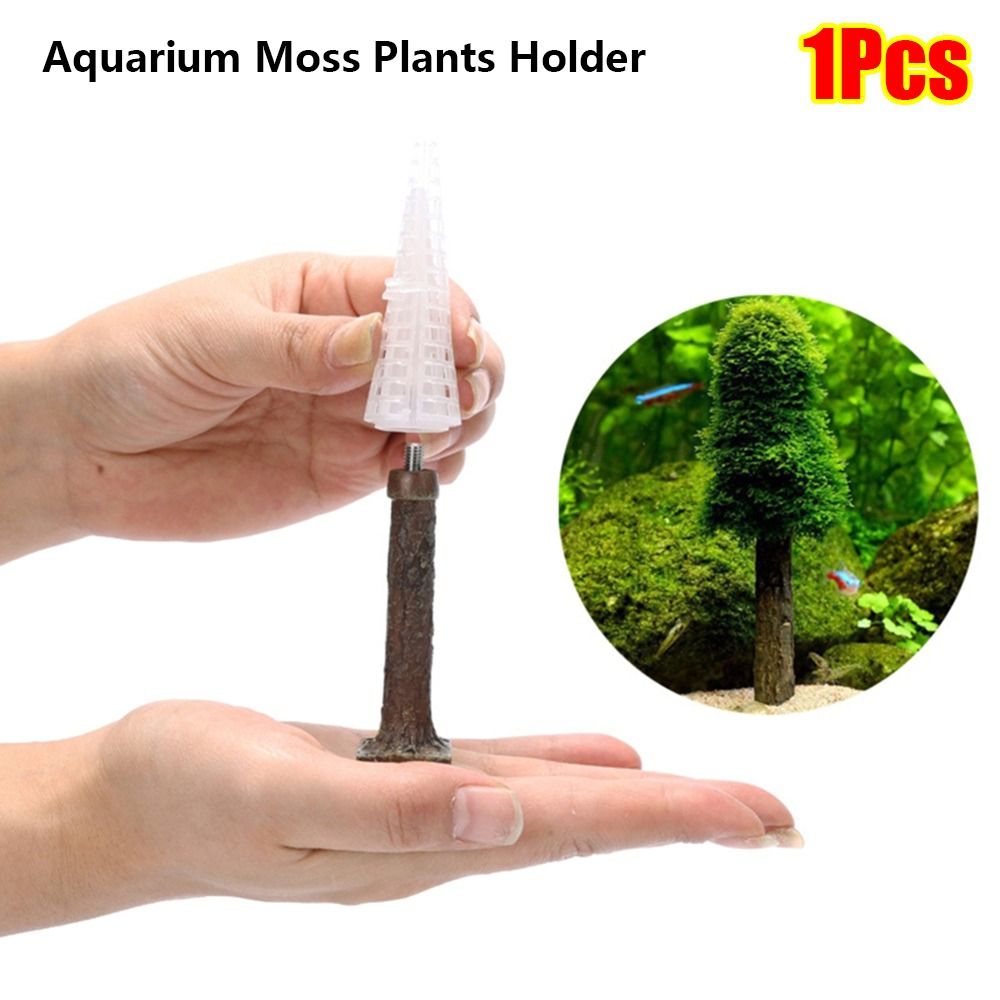 Aquarium Planted Background - シミュレーションクリスマスツリー水槽モス植物ホルダーミニツリー型水槽アクセサリー水槽景観装飾