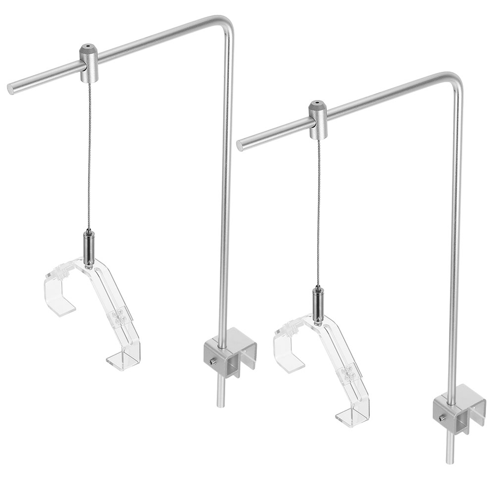 Aquarium For Planted Tank - 2 個水族館ライトホルダークリップ付きアルミ合金水槽ランプホルダーライトブラケット水生植物照明吊りラック