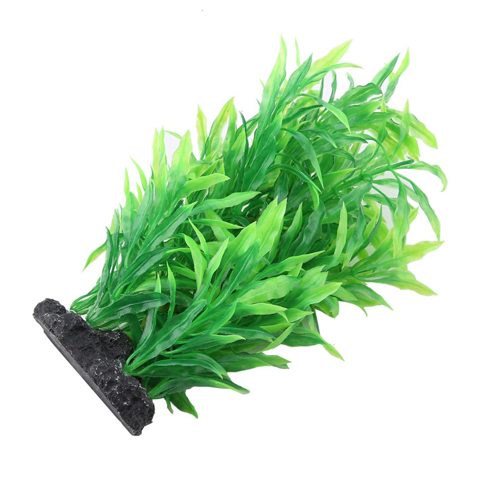 Aquarium Planted Background - 緑の水槽用人工芝 シミュレーションプラスチック人工植物 風景装飾 水槽用植物 水槽風景