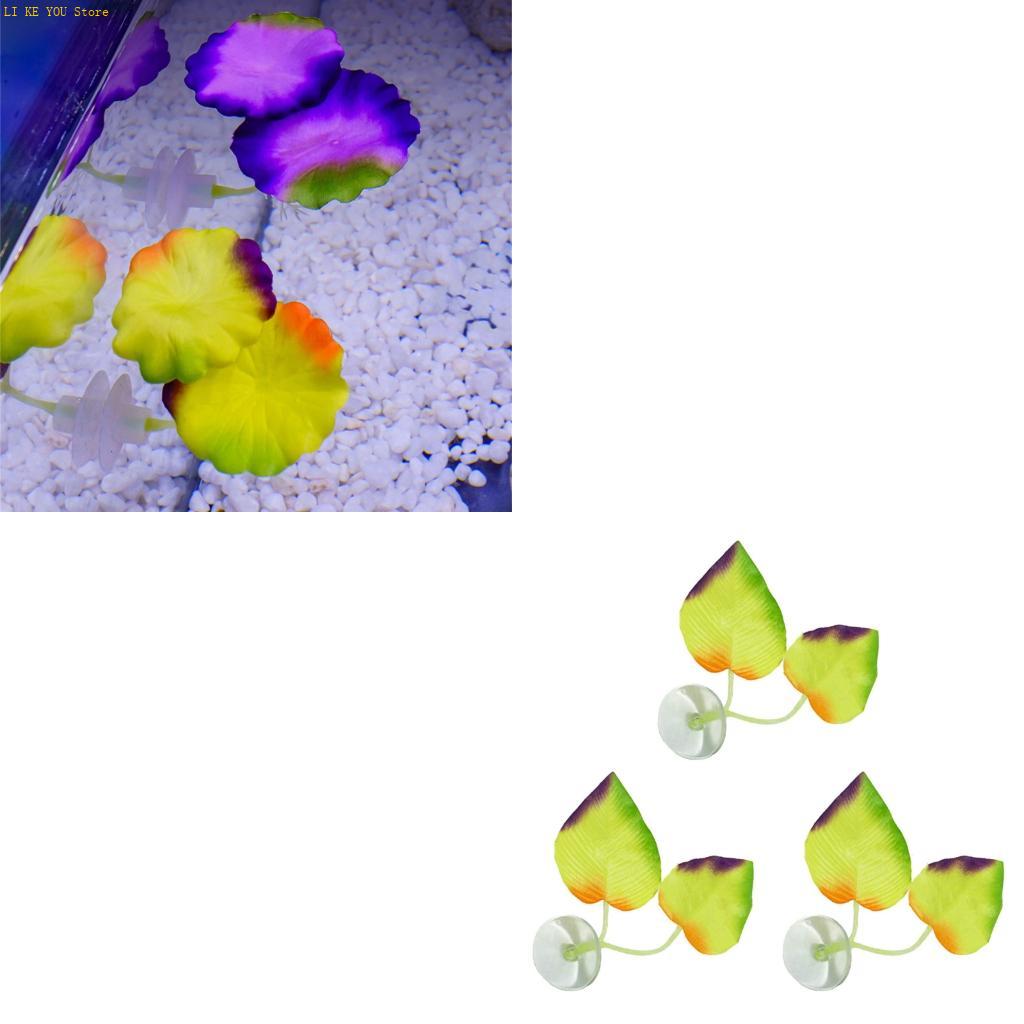 Aquarium Planted Background - W3JE 3 個人工カラフルな水植物小さな水族館の装飾風景を美しく水族館造園外観