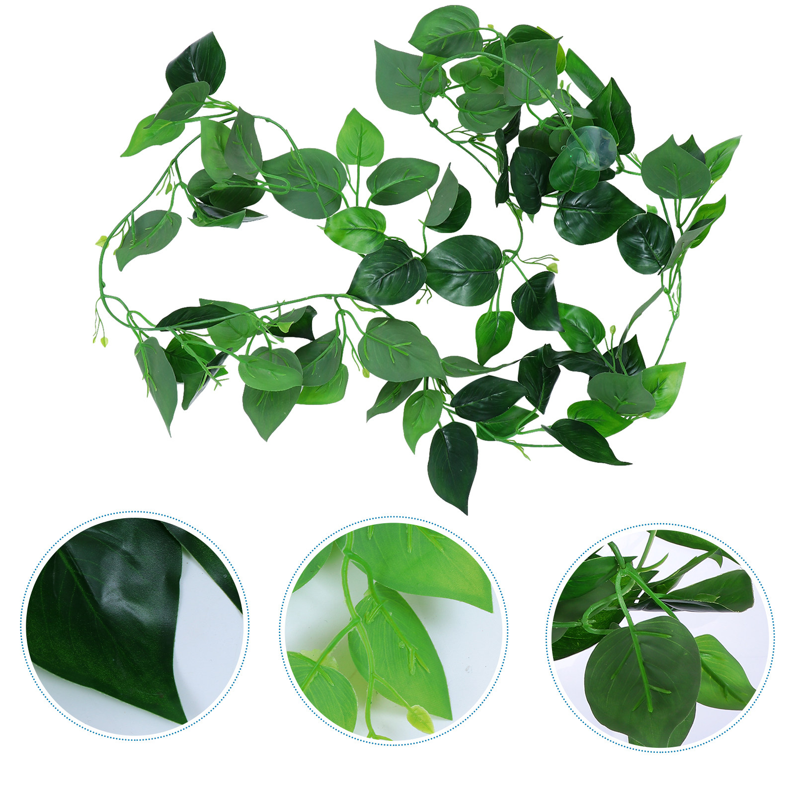 人工つる植物シミュレーション葉、爬虫類テラリウム、水槽、アク - Aquarium Plant Vine のレビューと価格
