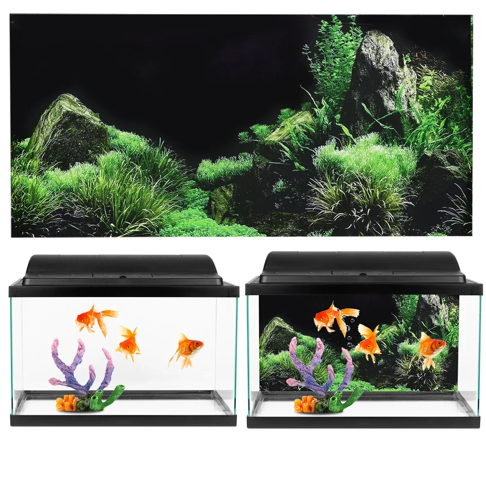 3D水族館のポスター,水槽の背景アクセサリー,海の植物,ポス - Aquarium Planted Background のレビューと価格