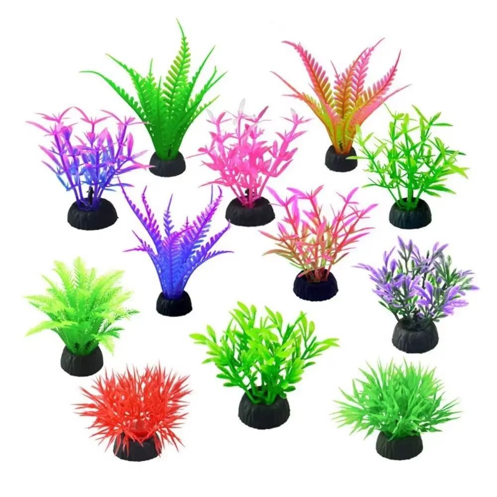 プラスチック製人工水槽植物 高さ4～8cm 低草シミュレーシ - Aquarium Planted Background のレビューと価格