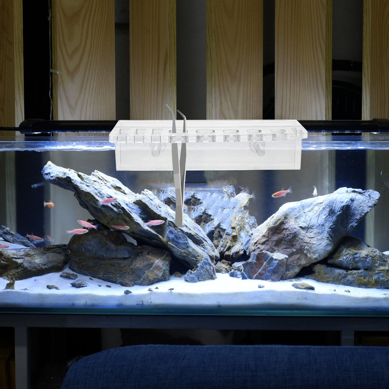 水槽ツールホルダー アクリル製水槽収納ラック 壁掛け式 水草 - Planted Aquarium Maintenance のレビューと価格