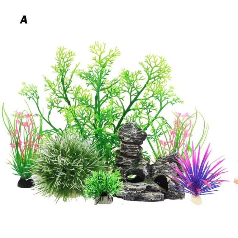 10個入り ホットセール 新入荷 プラスチック製 模造水槽飾 - Planted Aquarium With Rocks のレビューと価格