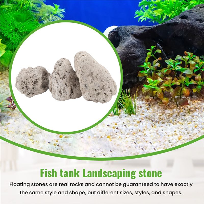 A20F-3個入りフローティングリアルロック水槽水生植物魚タ - Planted Aquarium With Rocks のレビューと価格
