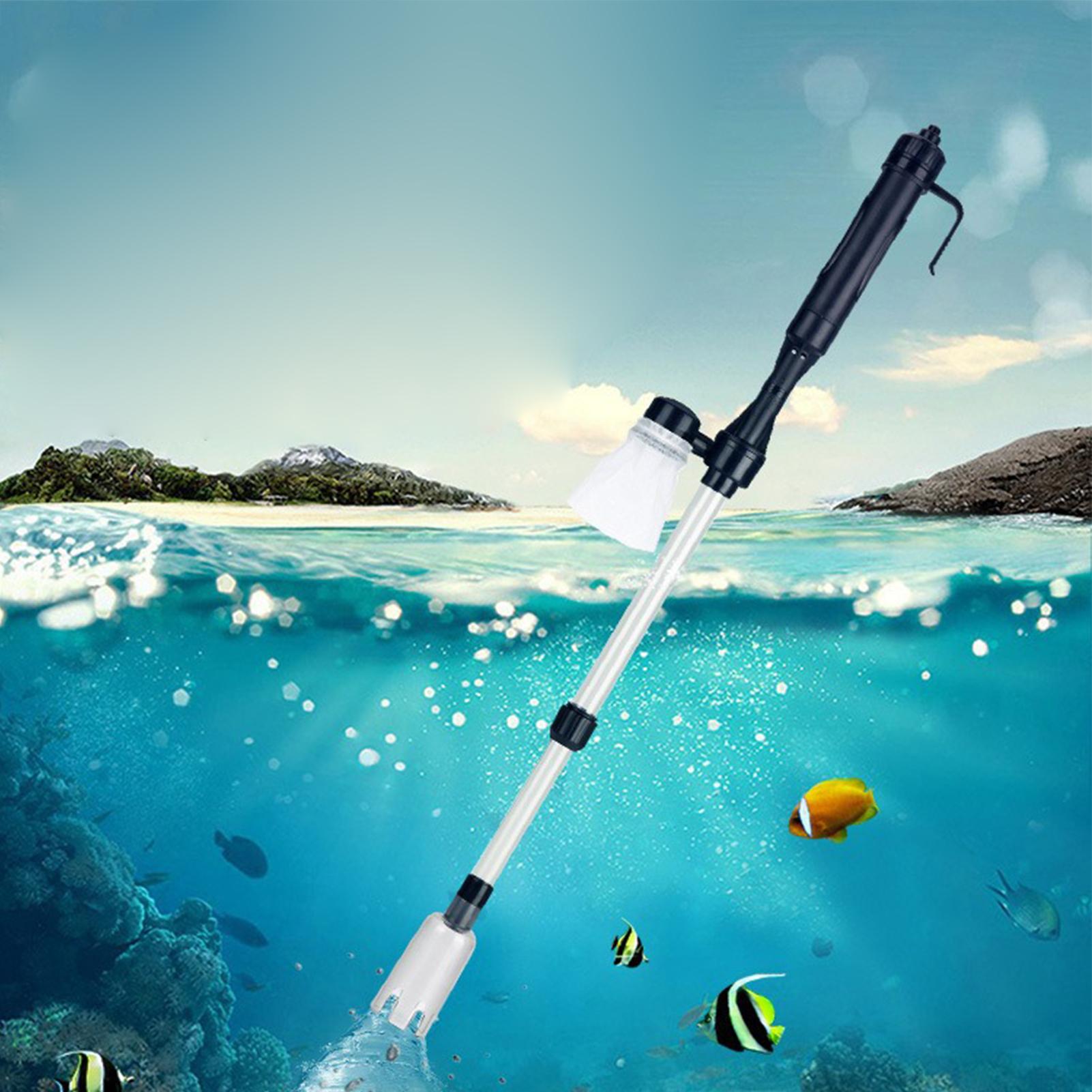 水槽用真空砂利クリーナー、調整可能な伸縮式USBポータブル水 - Planted Aquarium Cleaning のレビューと価格