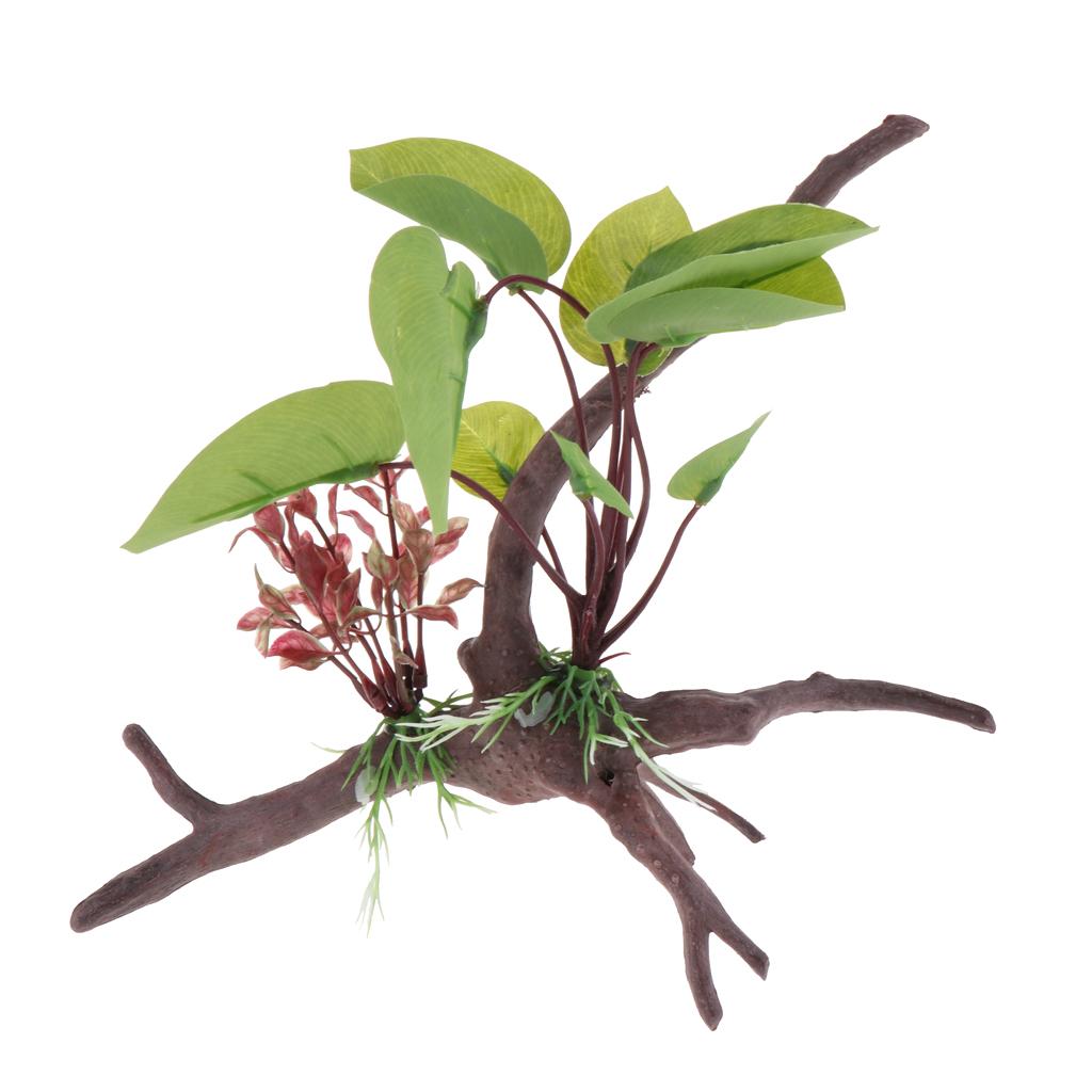 爬虫類テラリウム用人工植物、ジャングルの蔓の装飾用品、爬虫類 - Aquarium Plant Vine のレビューと価格