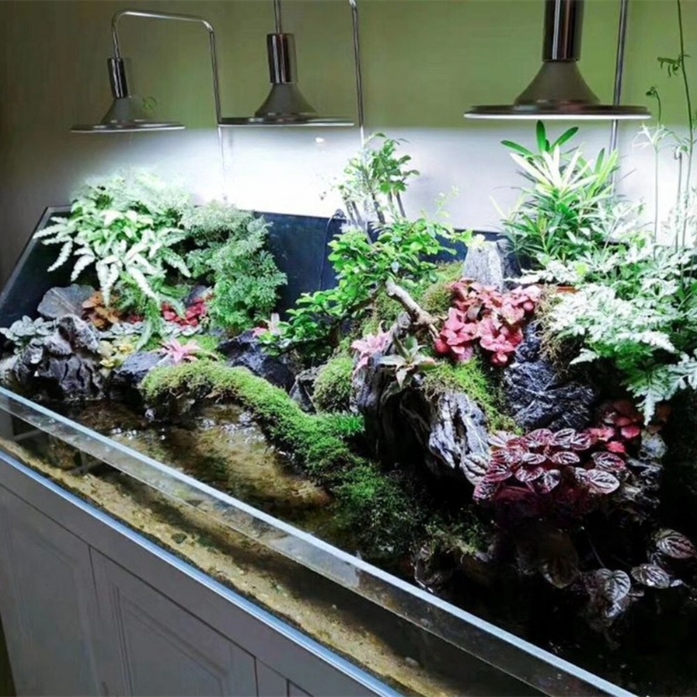 LED水槽ライト（調整可能なブラケット付き）、フルスペクトル - Aquarium Plant Light Spectrum のレビューと価格
