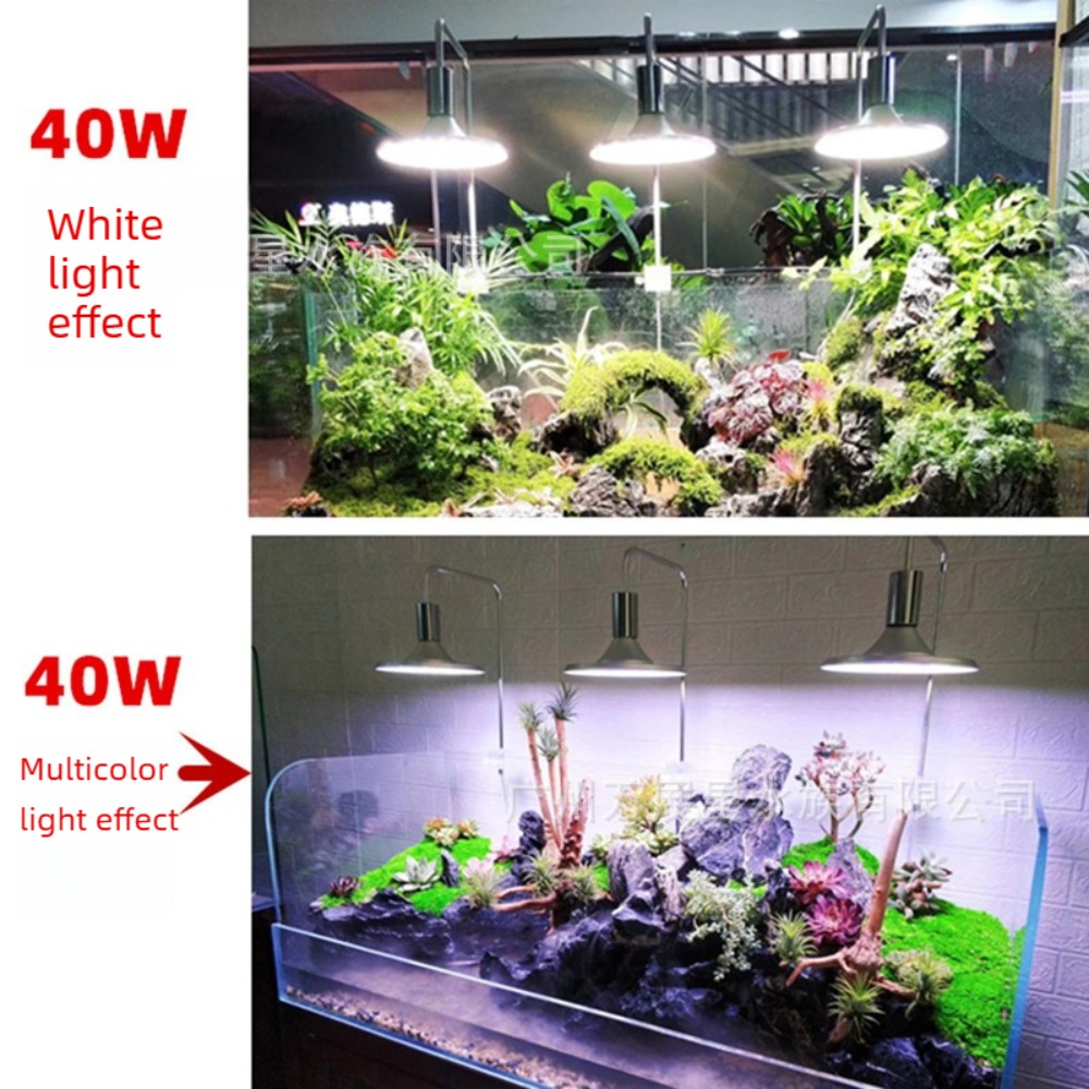 LED水槽ライト（調整可能なブラケット付き）、フルスペクトル - Aquarium Plant Light Spectrum のレビューと価格