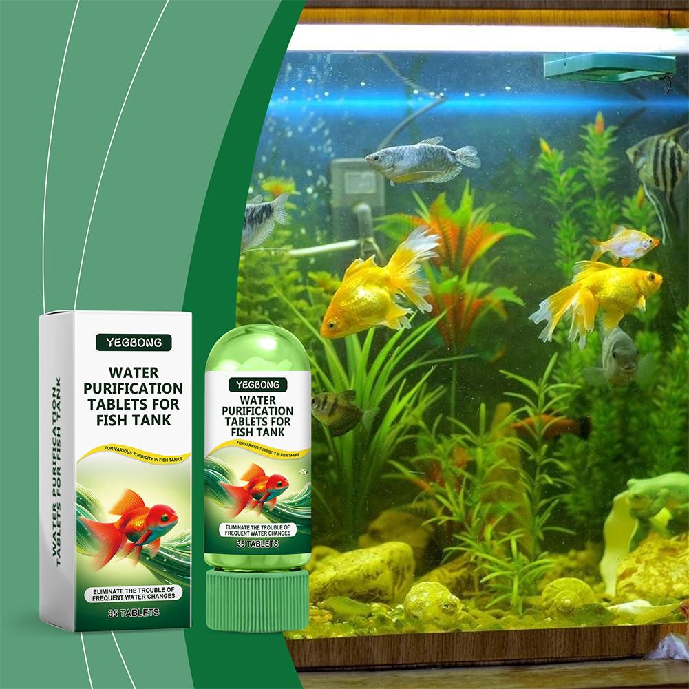 水質浄化タブレット 魚水槽 水槽用 藻類除去剤 澄化剤 消臭 - Planted Aquarium Cleaning のレビューと価格