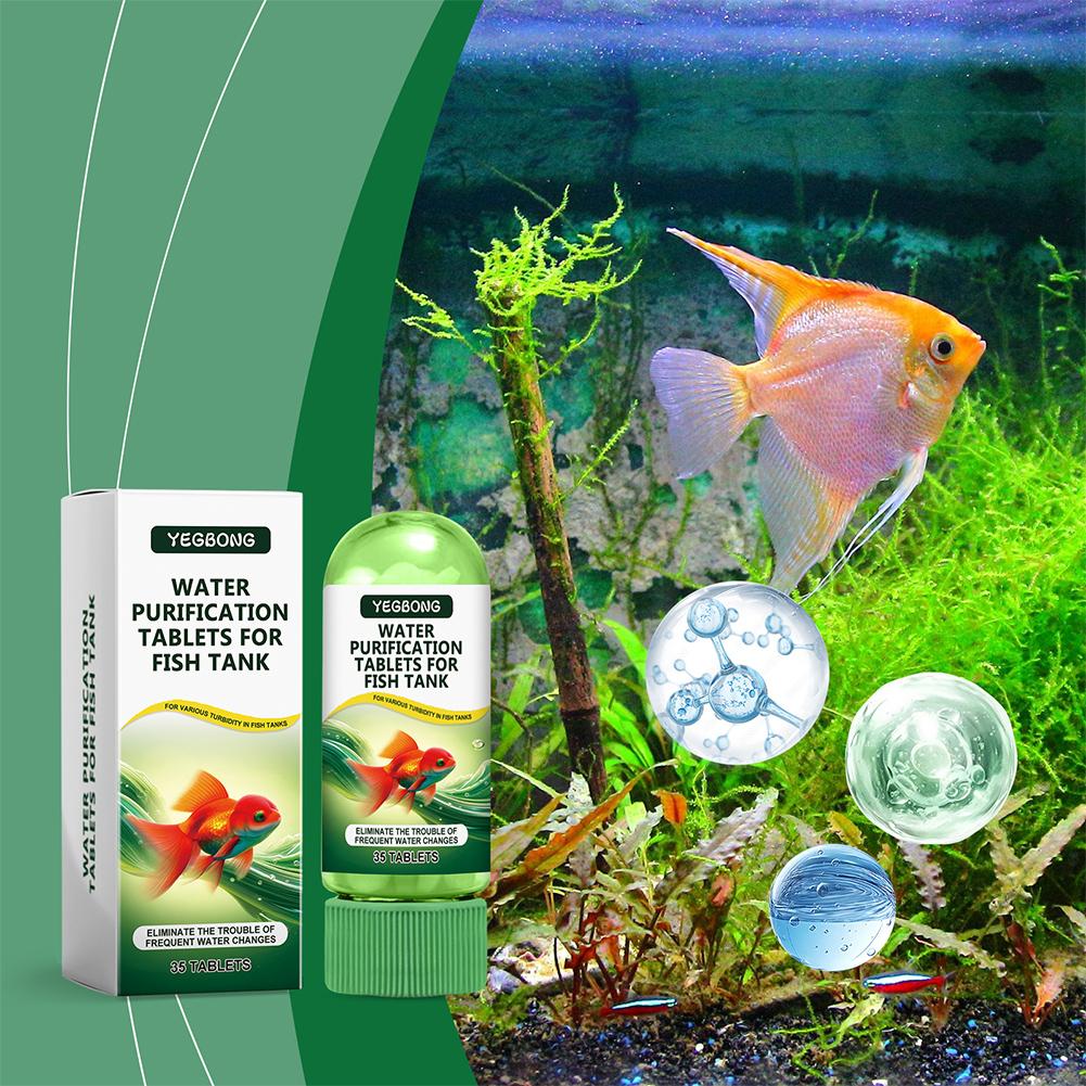 水質浄化タブレット 魚水槽 水槽用 藻類除去剤 澄化剤 消臭 - Planted Aquarium Cleaning のレビューと価格