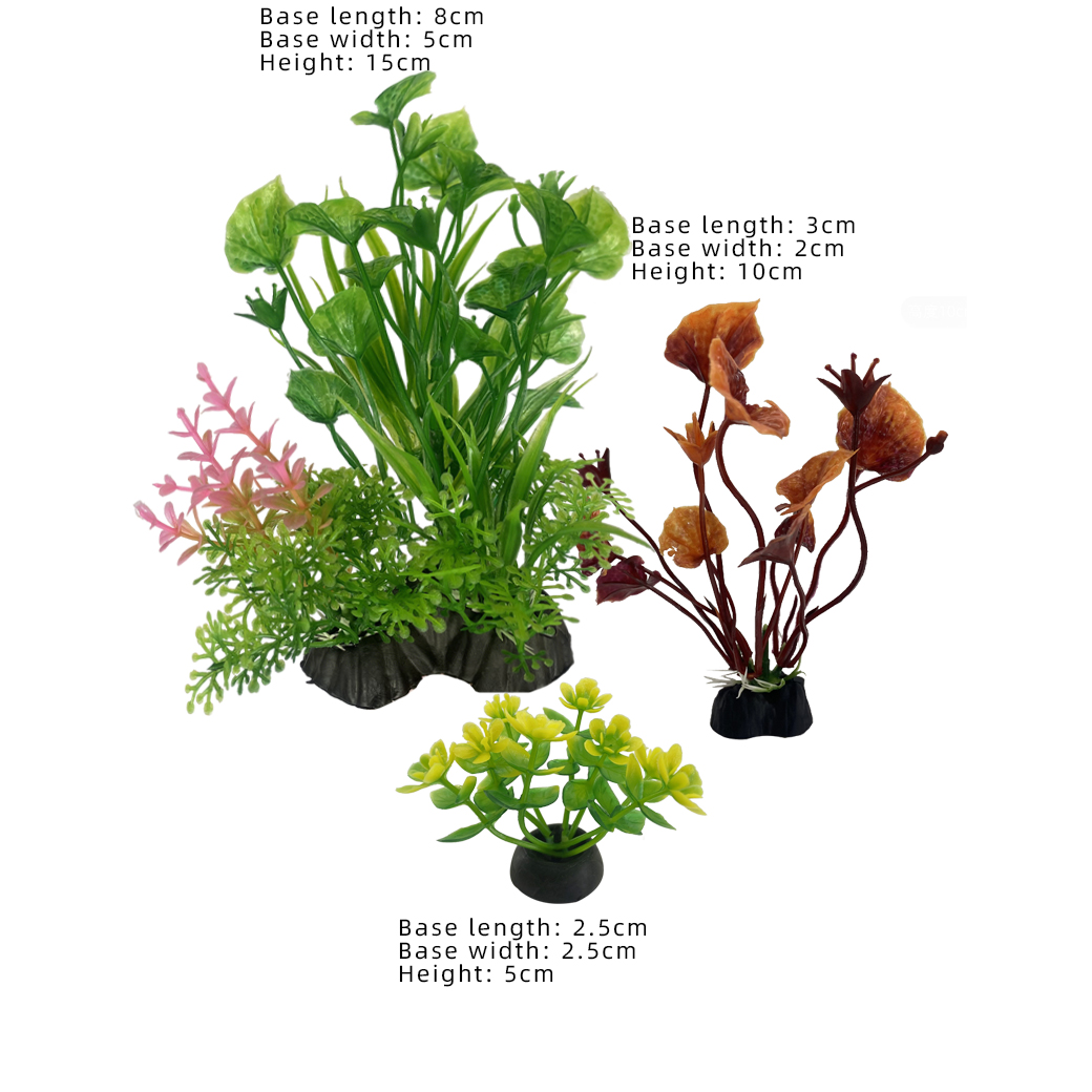3 個の人工水族館植物水槽装飾シミュレーション水草飾り緑赤黄 - Planted Aquarium Yellow Water のレビューと価格
