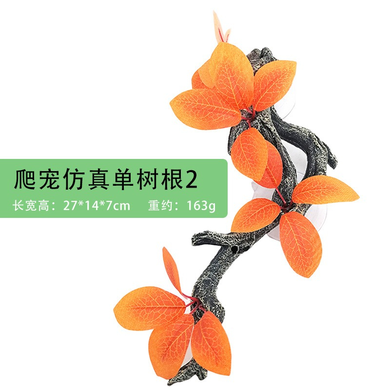 人工爬虫類テラリウム植物装飾樹脂製のつる状根、トカゲ、カエル - Aquarium Plant Vine のレビューと価格