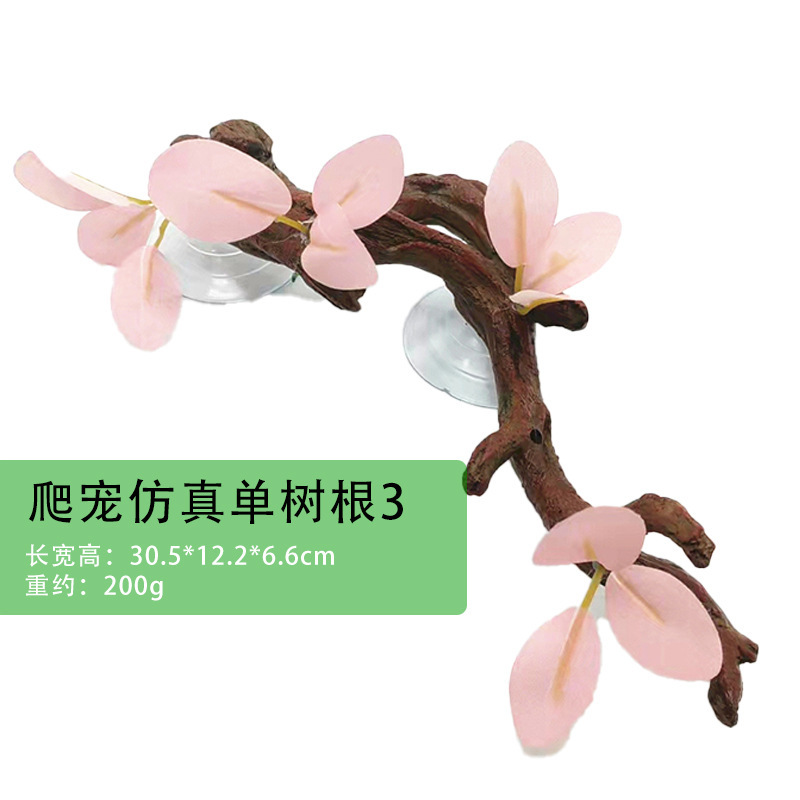 人工爬虫類テラリウム植物装飾樹脂製のつる状根、トカゲ、カエル - Aquarium Plant Vine のレビューと価格
