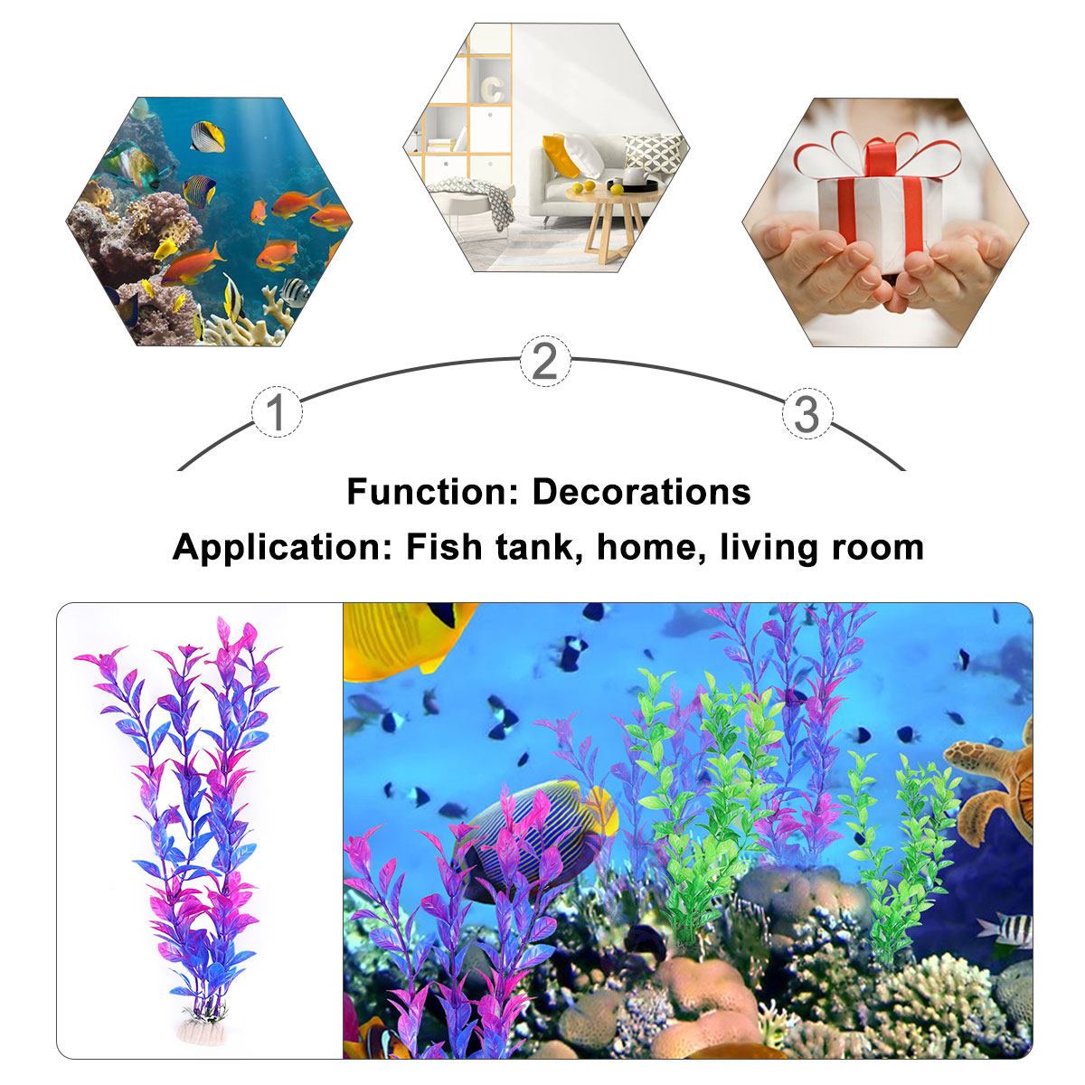 10個入り人工水生植物セット、水槽の装飾用、プラスチック製水 - Planted Aquarium Maintenance のレビューと価格