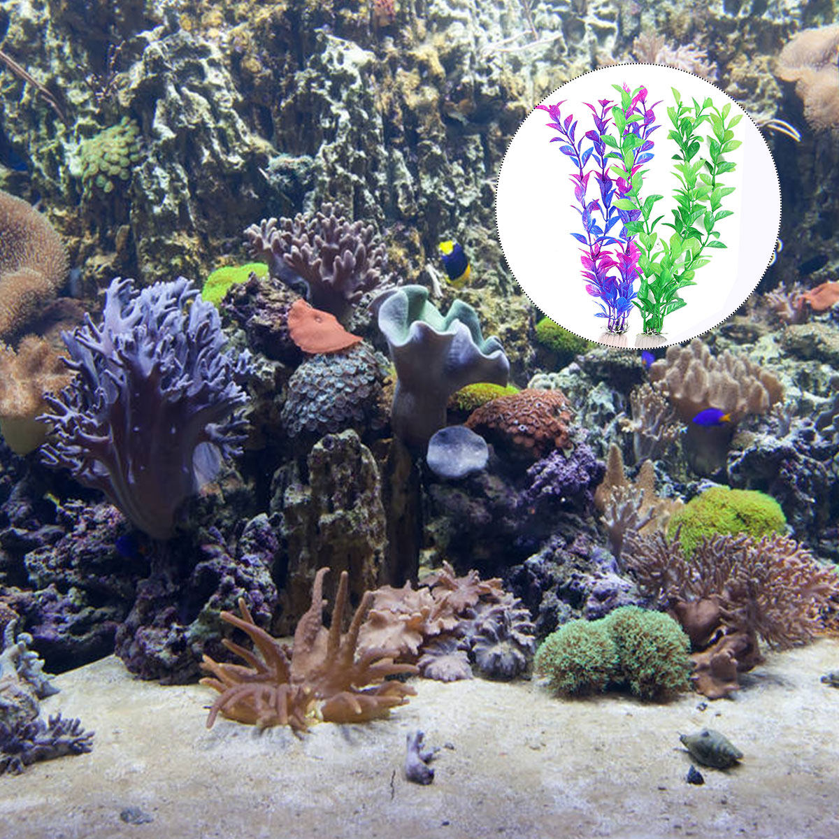 10個入り人工水生植物セット、水槽の装飾用、プラスチック製水 - Planted Aquarium Maintenance のレビューと価格