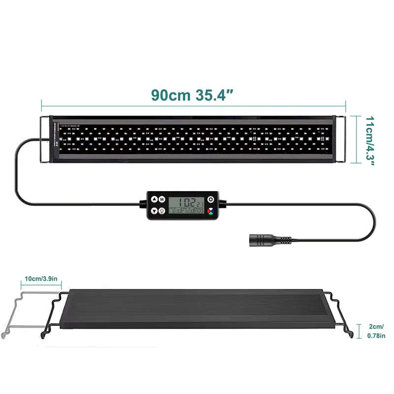 SIROKA SRK-YFT 90cm フルスペクトルLED - Aquarium Plant Light Spectrum のレビューと価格