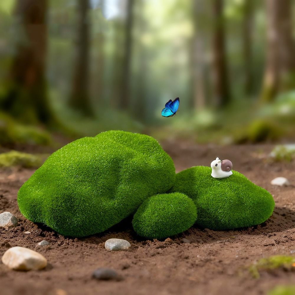 2/4/6/10 個グリーン人工苔石マイクロ風景植毛フォーム - Planted Aquarium With Rocks のレビューと価格