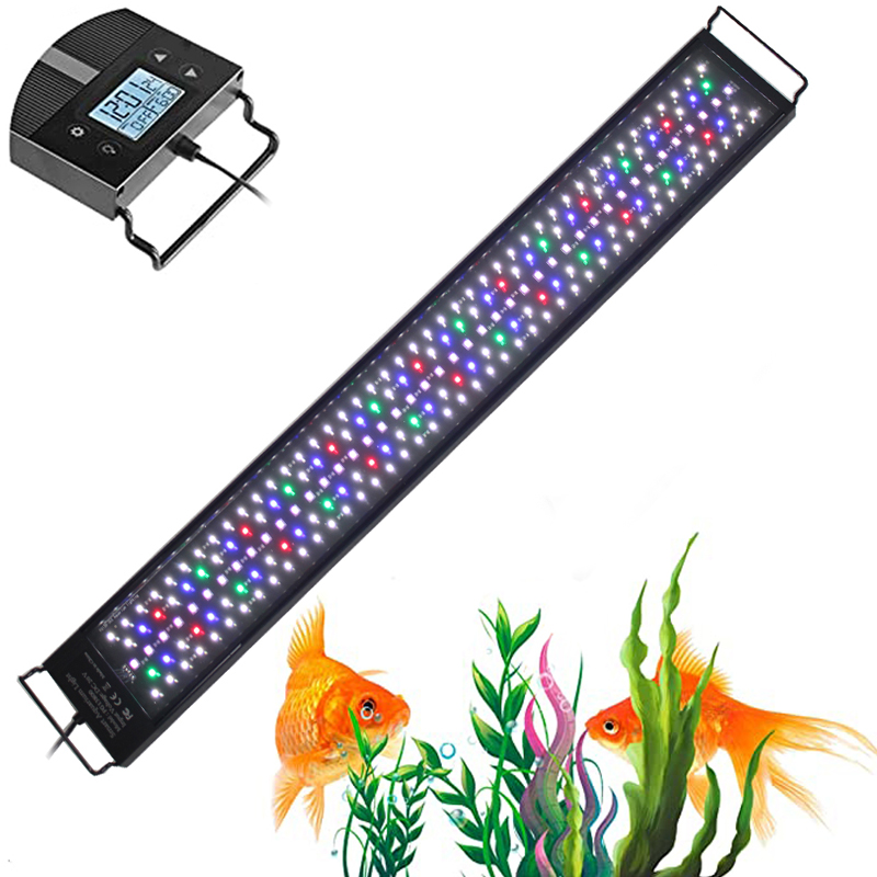 プログラム可能な 8 色自動オンオフ LED 水族館ライト淡 - Aquarium Plant Light Spectrum のレビューと価格
