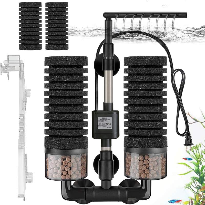 3-IN-1 クリップオン電力フィルタースポンジサイレンス水 - Planted Aquarium Media のレビューと価格
