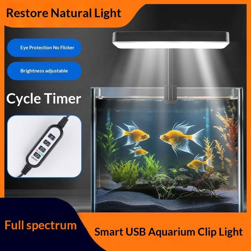 フルスペクトルLED水槽ライト 360度調整可能 タイマー付 - Aquarium Plant のレビューと価格